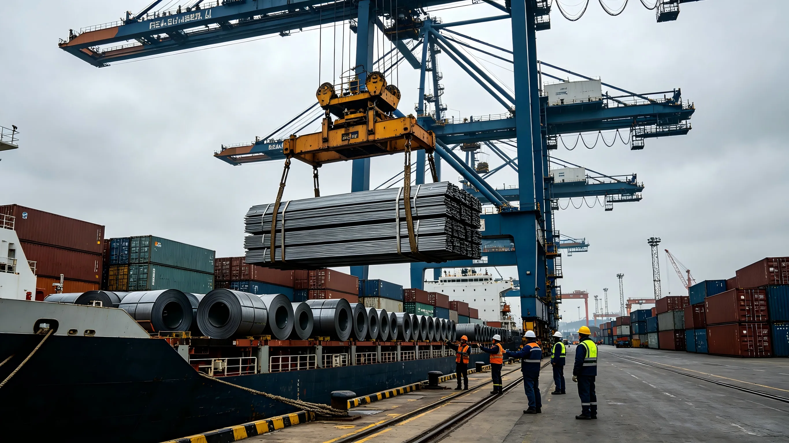 Сыртқы сауда арналарын үздіксіз кеңейтіп, Sanhe Steel шетелге жаппай жеткізу үшін болат табақтар мен катушкаларды теңшейді.